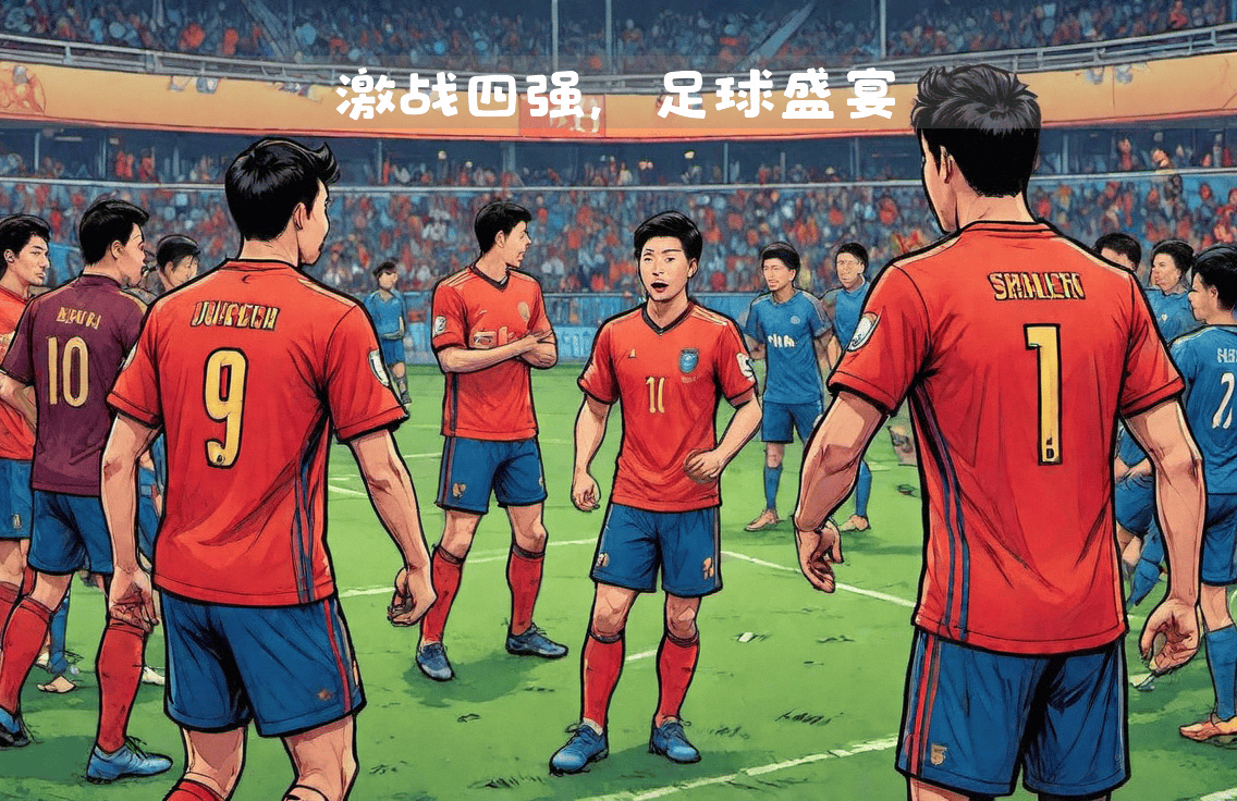 亚洲足球比赛争夺激烈，一触即发的胜利